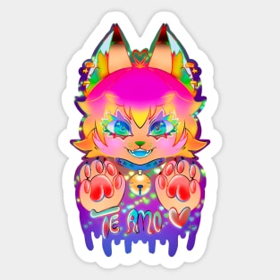 Te Amo furry Sticker